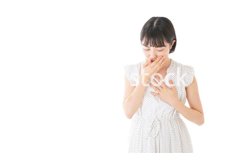 高熱を出す若い女性