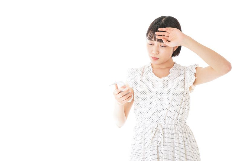 高熱を出す若い女性