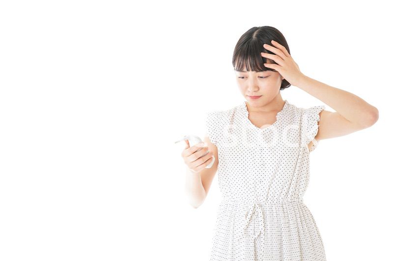 高熱を出す若い女性