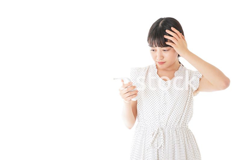 高熱を出す若い女性