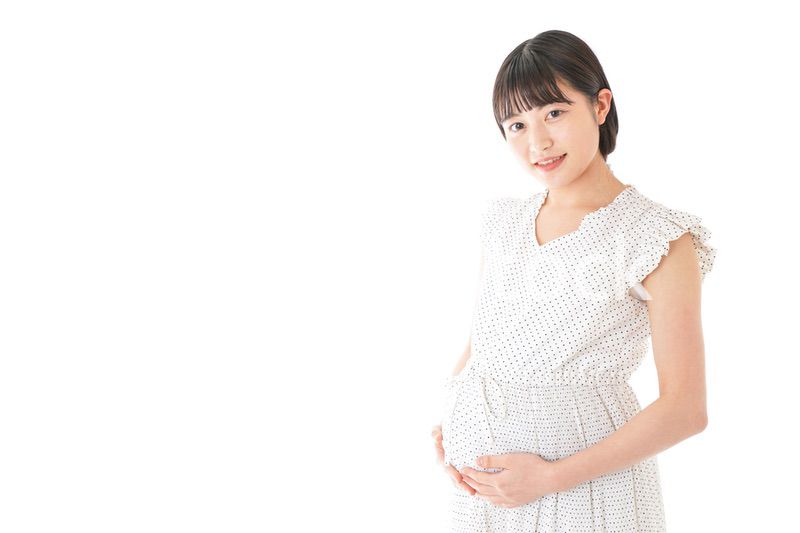 妊娠した若い女性