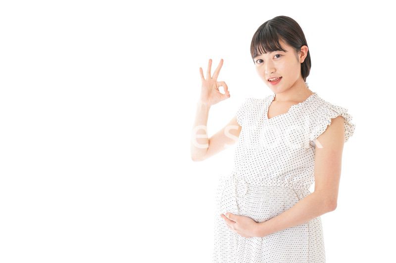 妊娠した若い女性