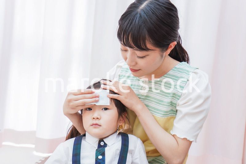 熱が出た園児