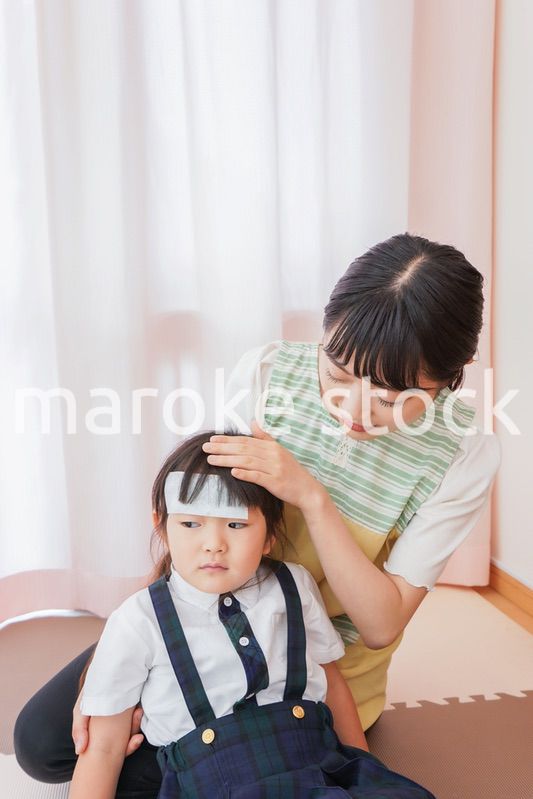 熱が出た園児