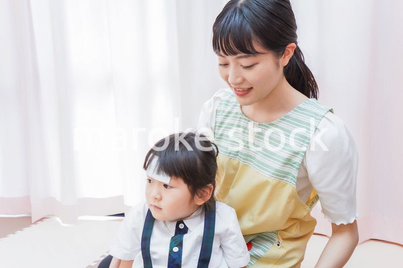 熱が出た園児
