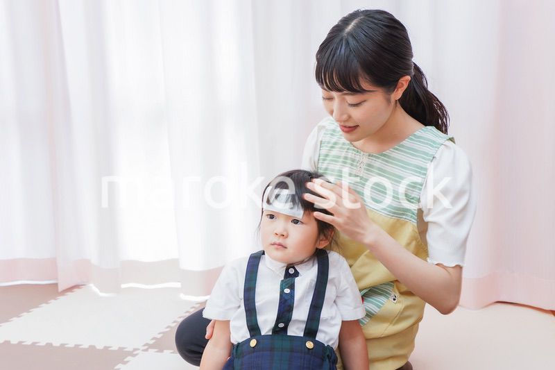 熱が出た園児