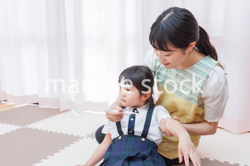 熱が出た園児