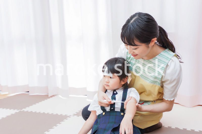 熱が出た園児