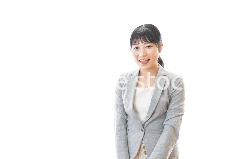 大喜びをする笑顔のビジネスウーマン