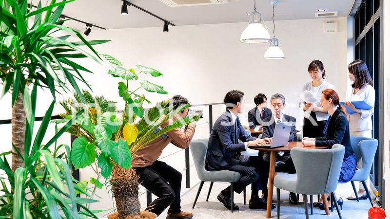 ストックフォト撮影現場