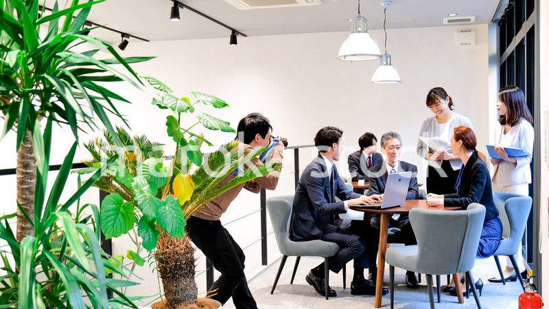 ストックフォト撮影現場