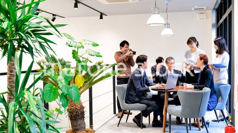 ストックフォト撮影現場