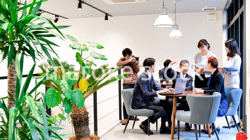 ストックフォト撮影現場