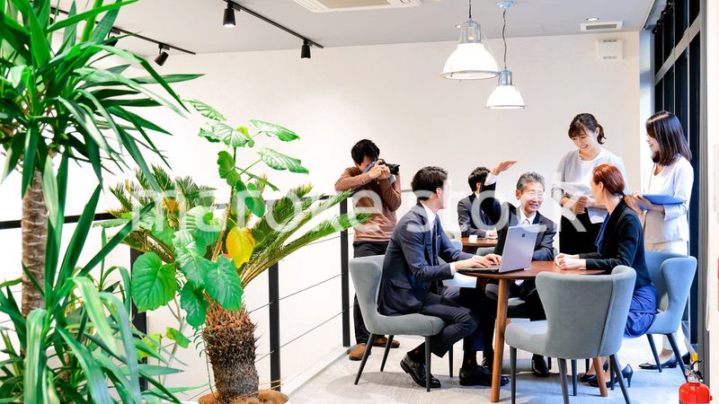 ストックフォト撮影現場