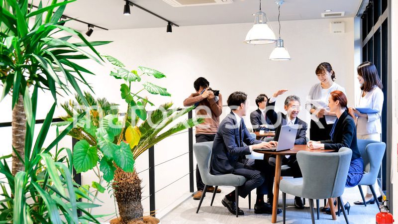 ストックフォト撮影現場