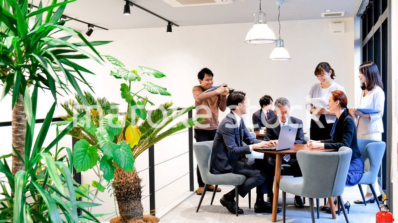 ストックフォト撮影現場