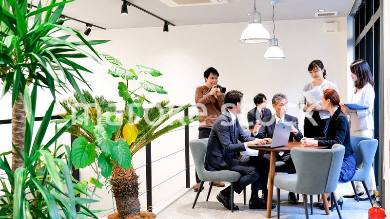 ストックフォト撮影現場