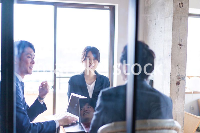 会議をするビジネスパーソン