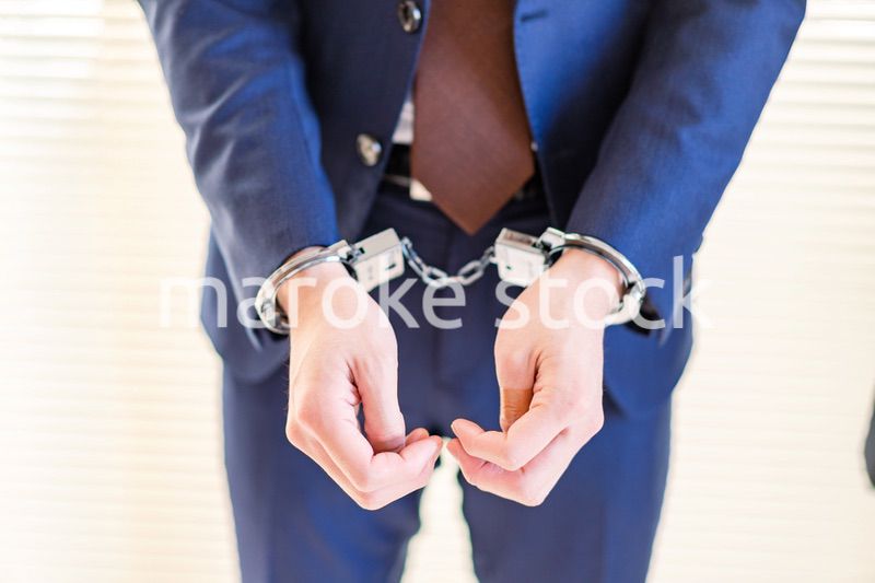 逮捕されたビジネスマン
