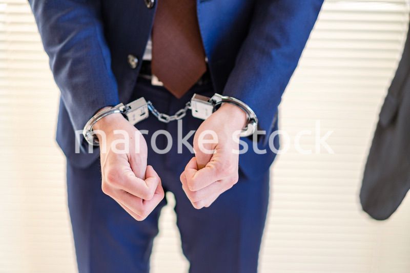 逮捕されたビジネスマン