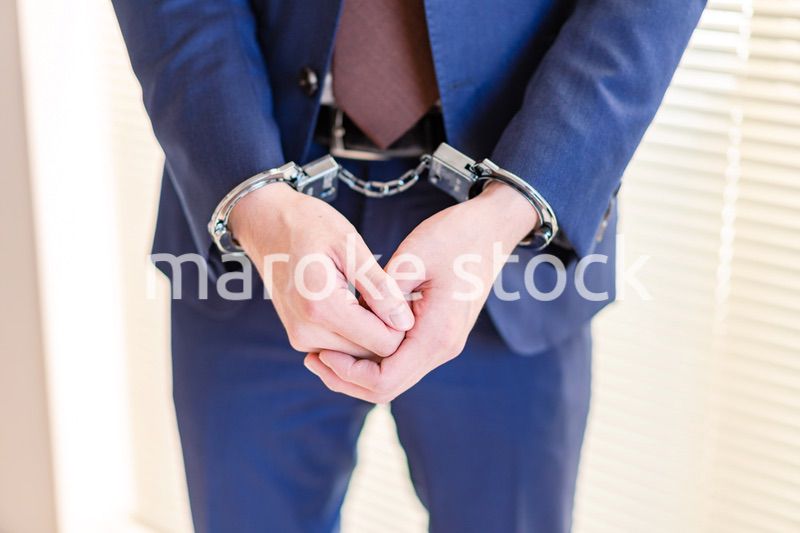 逮捕されたビジネスマン