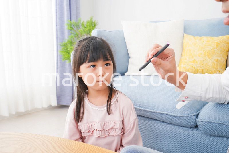 副流煙を嫌う小さな女の子