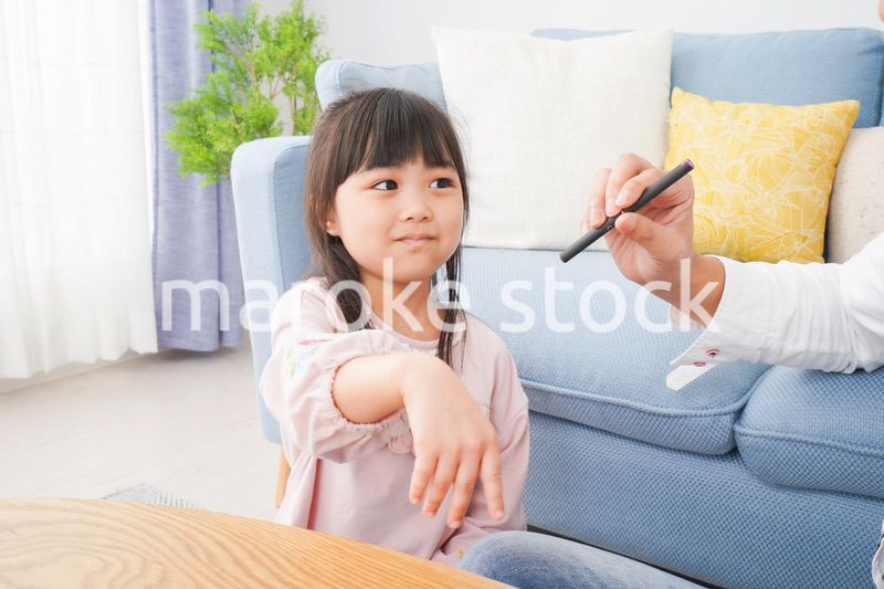 副流煙を嫌う小さな女の子