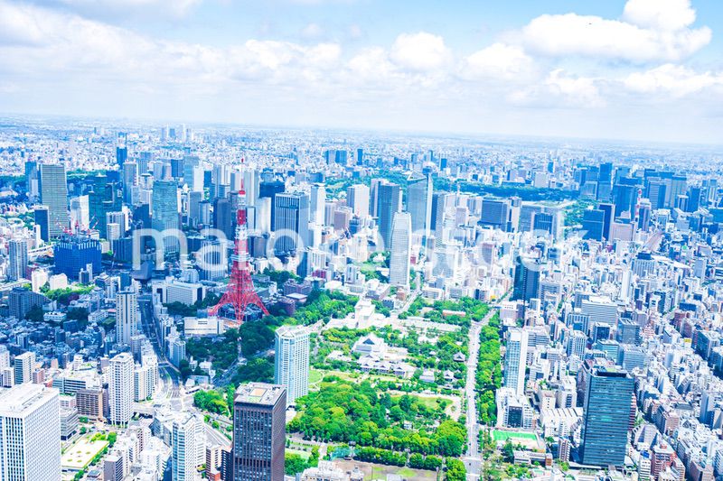 東京都心部 空撮写真