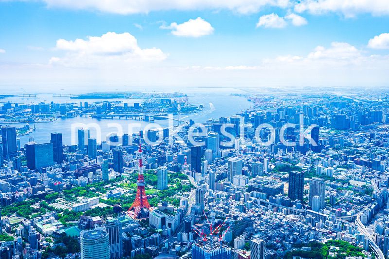 東京都心部 空撮写真