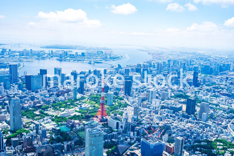 東京都心部 空撮写真