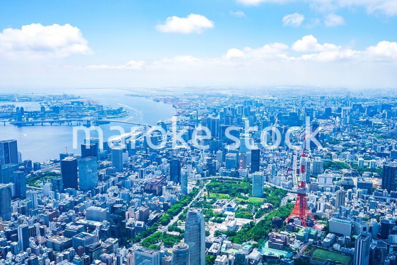東京都心部 空撮写真