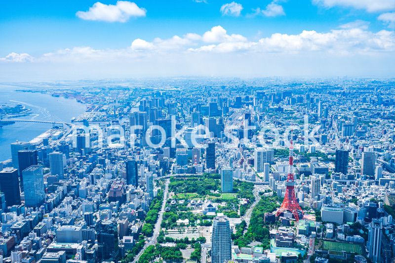 東京 都心部空撮写真