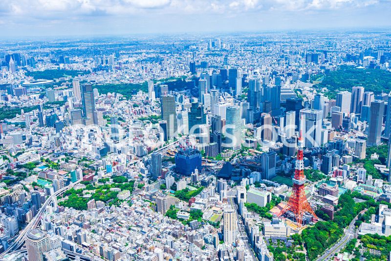 東京都心部 空撮写真