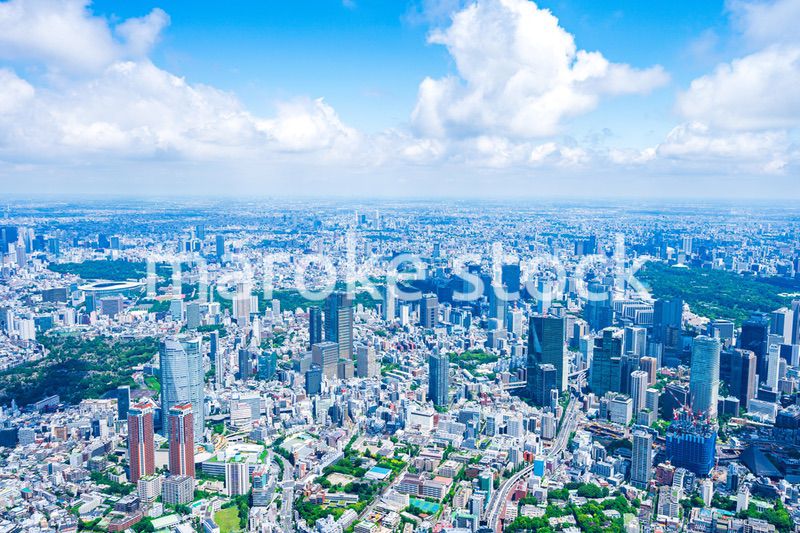 渋谷・青山・六本木・空撮写真