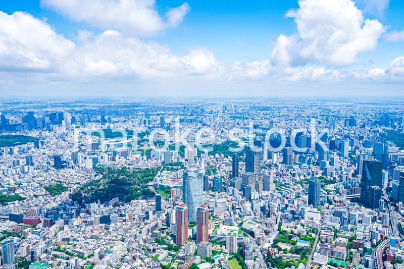 渋谷・青山・六本木・空撮写真