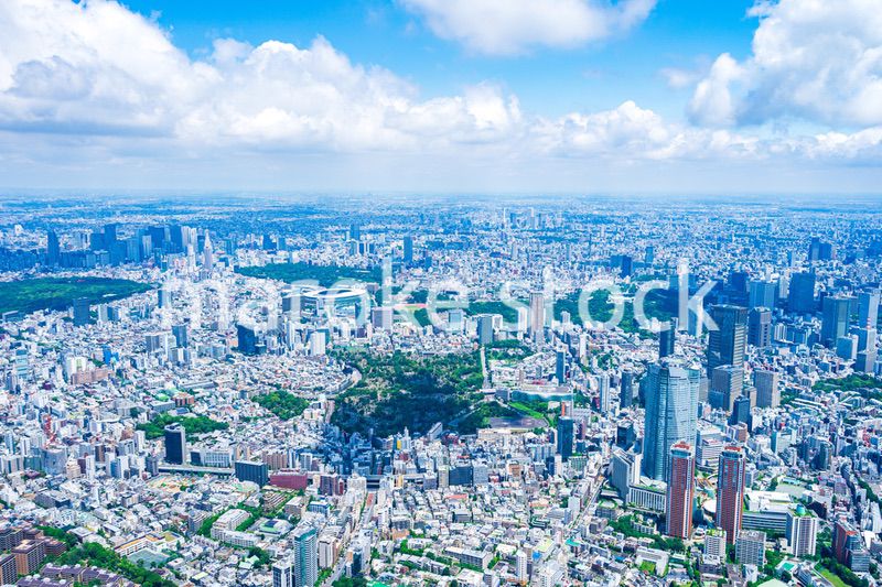 渋谷・青山・六本木・空撮写真