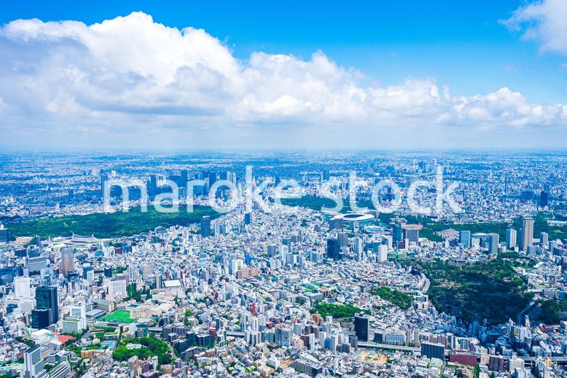 渋谷・青山・六本木・空撮写真