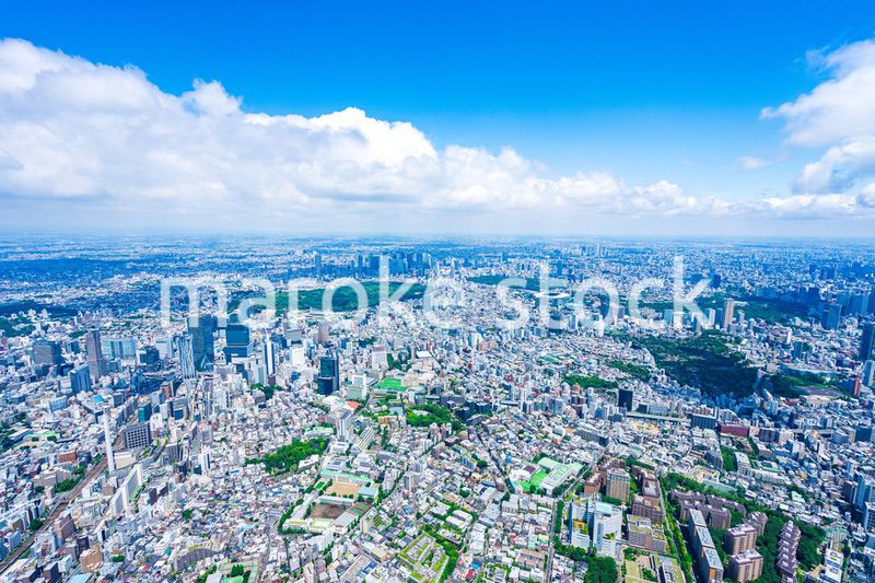 渋谷・青山・六本木・空撮写真