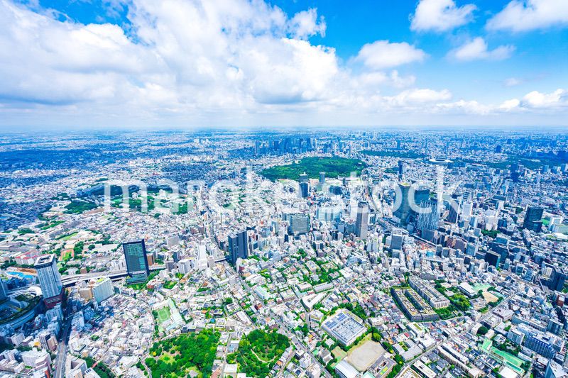 渋谷・青山・六本木・空撮写真