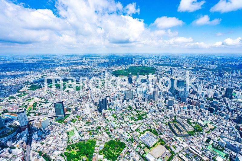 渋谷・青山・六本木・空撮写真