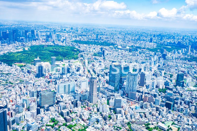 渋谷・青山・六本木・空撮写真