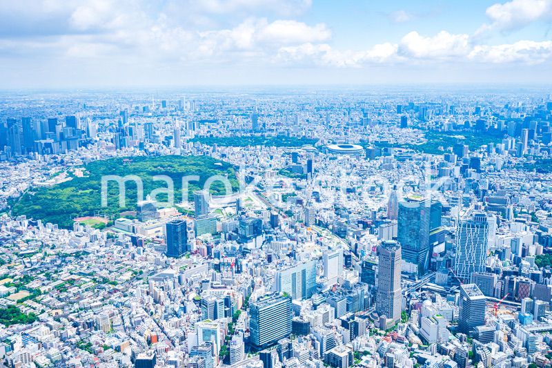 渋谷・青山・六本木・空撮写真