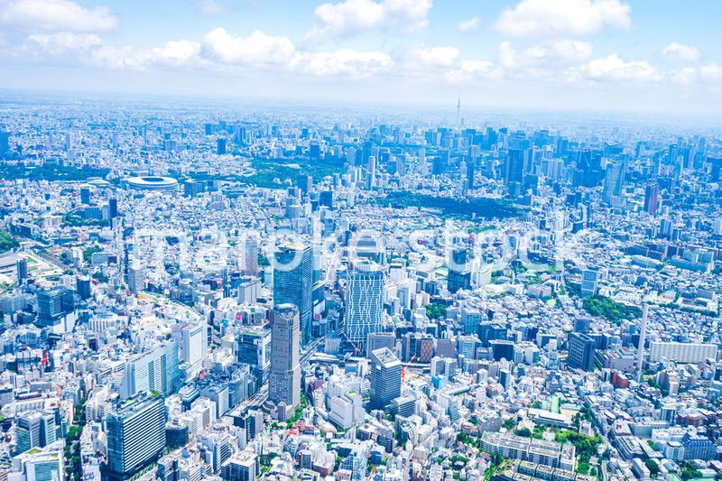 渋谷・青山・六本木・空撮写真