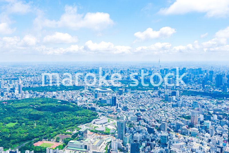 渋谷・青山・六本木・空撮写真