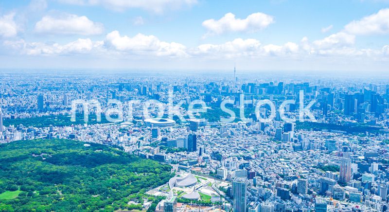 渋谷・青山・六本木・空撮写真