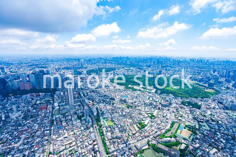 東京都心部・空撮写真