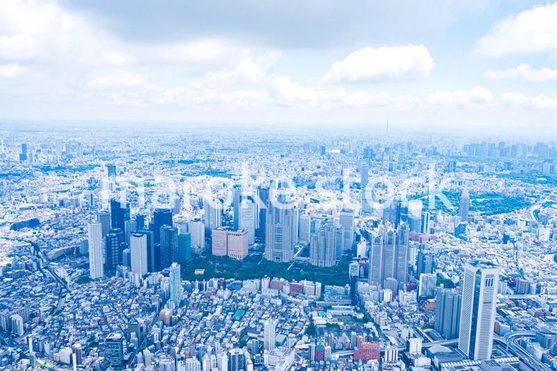 新宿・空撮写真