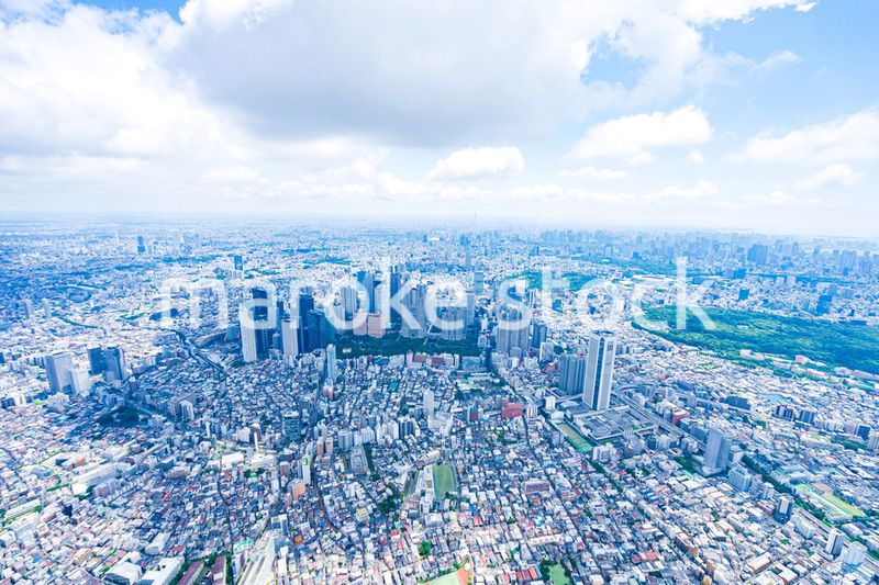 新宿・空撮写真
