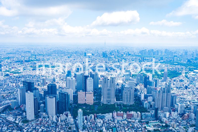 新宿・空撮写真