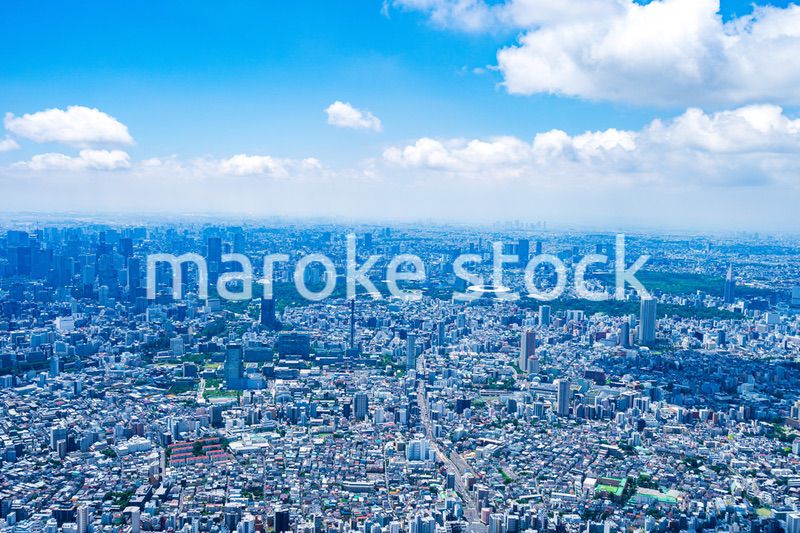 東京都心部・空撮写真